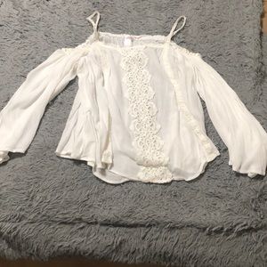 White off the shoulder boho top
